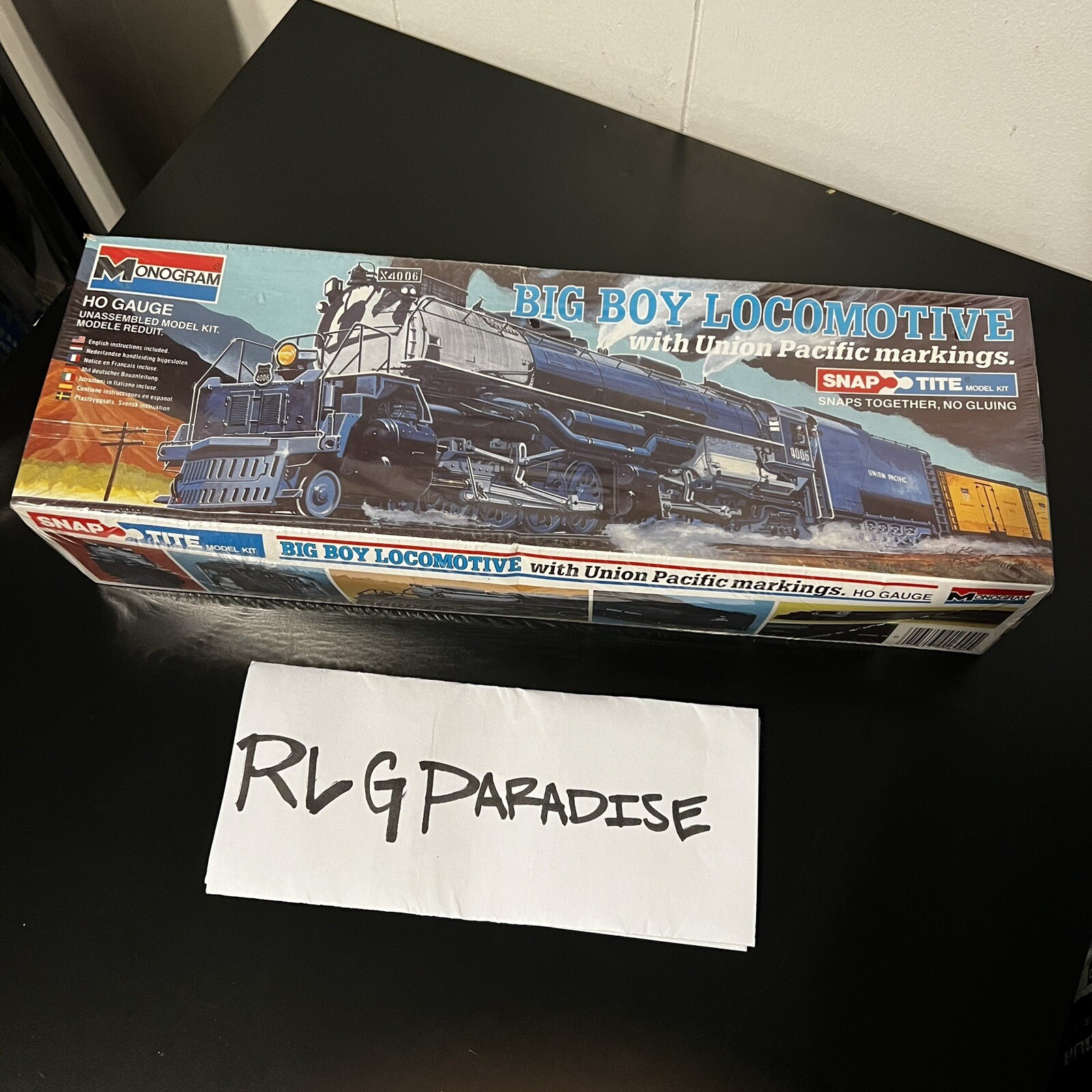 Monogram Snap Tite HO Scale Big Boy Model Kit No Glue Union