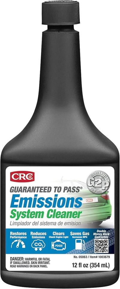 CRC Guaranteed to Pass Emissions Cleaner 12oz - Fuel System Treatment Foto 3 de 4