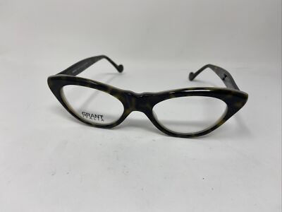 GRANT ITALIA EYEWEAR MOD 6433 49/19 CM1 TORTOISE GREEN CATEYE  !G88