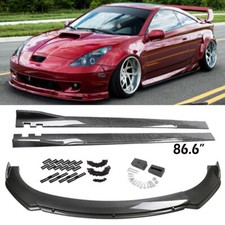 For Toyota Celica Gt Carbon Style Front Bumper Lip Spoiler 86.6 Side Skirts