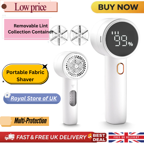 Fabric Shaver, Electric Lint Remover, Rechargeable Lint Shaver, Sweater Defuzzer