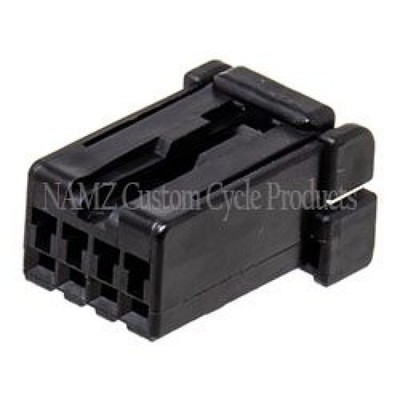 Namz Custom Cycle - Na-174966-2 - Amp 040 4-Wire Plug Housing Hd# 72914-01Bk
