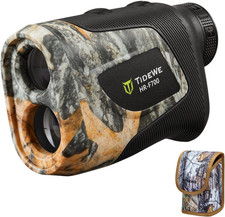 TIDEWE Hunting Rangefinder, Rechargeable Camo Laser Range Finder 700/1000Y | 6X