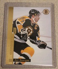 RAY BOURQUE 1996-97 LEAF PREFERRED HOCKEY GOLD PRESS PROOF PARALLEL SP/250 #83