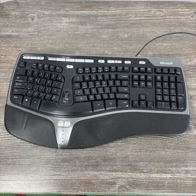 Microsoft Natural Ergonomic Padded Keyboard 4000 V1.0 Black Wired USB (N14:1)