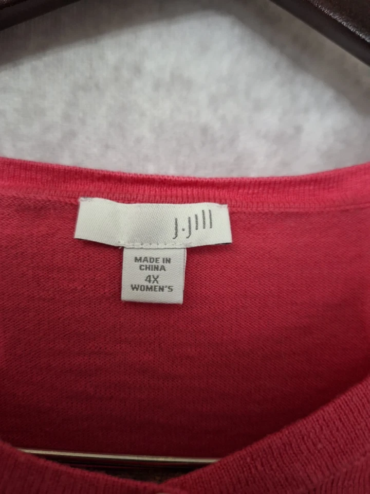 Cárdigan J. Jill Talla Grande 3x Bambú Algodón Manga Larga Abotonable Informal Maduro Foto 3 de 4