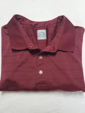 Callaway Opti-dry, Men's Polo, Sz. 2xl, Burgandy, Zoetis.