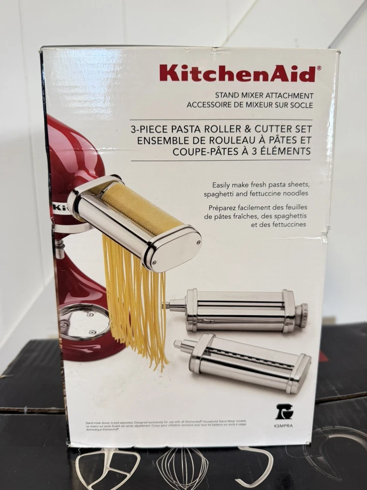 KitchenAid Stand Mixer Attachment 3-Piece pasta roller & cutter set {KSMPRA} - Image 1 of 1