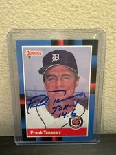 Frank Tanana 1988 Donruss AUTO #461 Detroit Tigers