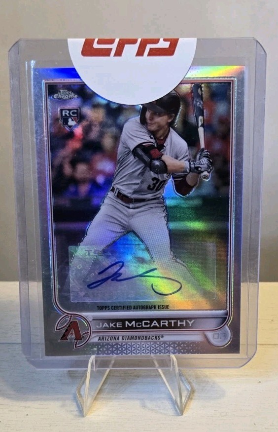 2022 Topps Chrome Update Auto Jake McCarthy #AC-JMC Rookie RC 