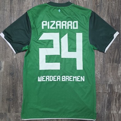 2011 Nike Werder Bremen Home Soccer Jersey Claudio Pizarro Men S Peru Germany