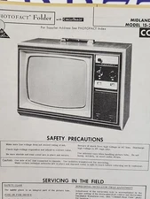 Sams Photofact Repair Service Parts Manual For Midland Model 15-214