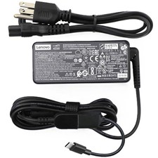 OEM 45W USB Type C AC Adapter or Cable for Lenovo ThinkPad IdeaPad Flex Laptop