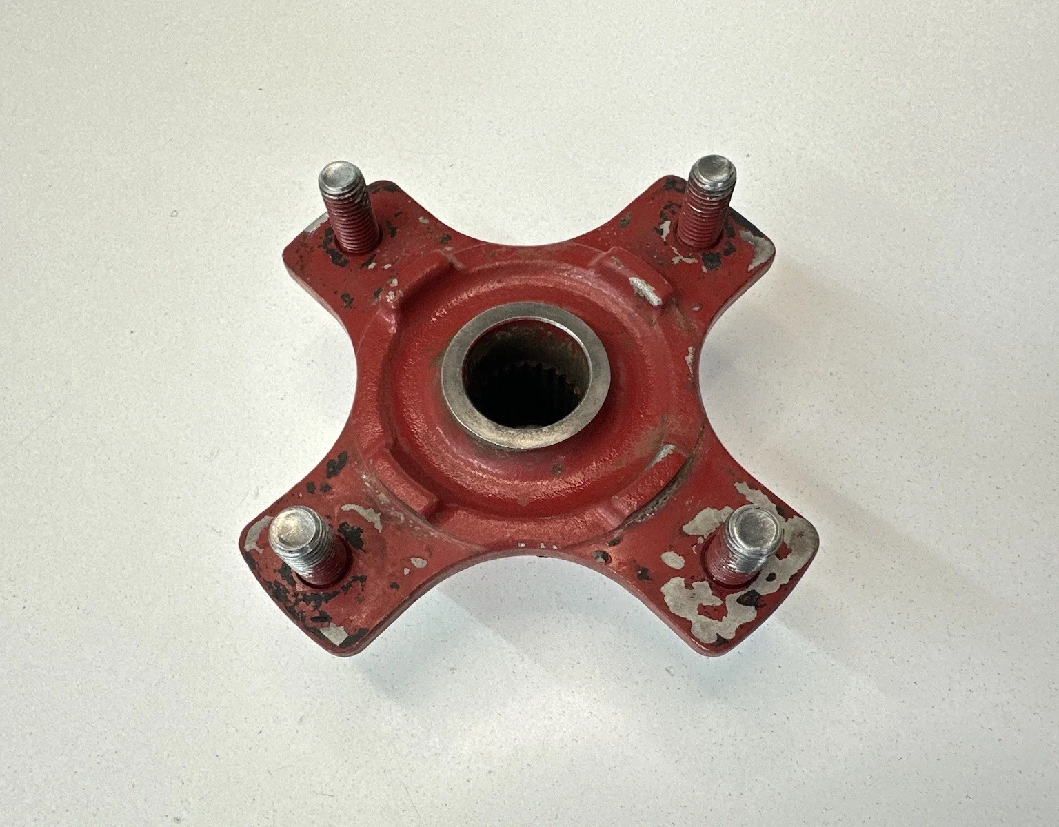 #2 OEM 08-14 KAWASAKI KFX450R KFX 450 RED R REAR WHEEL RIM AXLE HUB 49030-0029