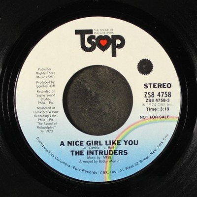 INTRUDERS: a nice girl like you / mono TSOP 7'' Single 45 RPM