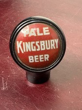 VINTAGE KINGSBURY PALE BEER ROUND BALL TAP KNOB KINGSBURY BRG MANITOWOC WIS WI
