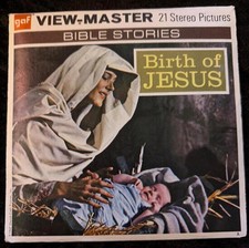 Birth of Jesus Viewmaster Packet B875 3 Reels and a Booklet Neat Lot