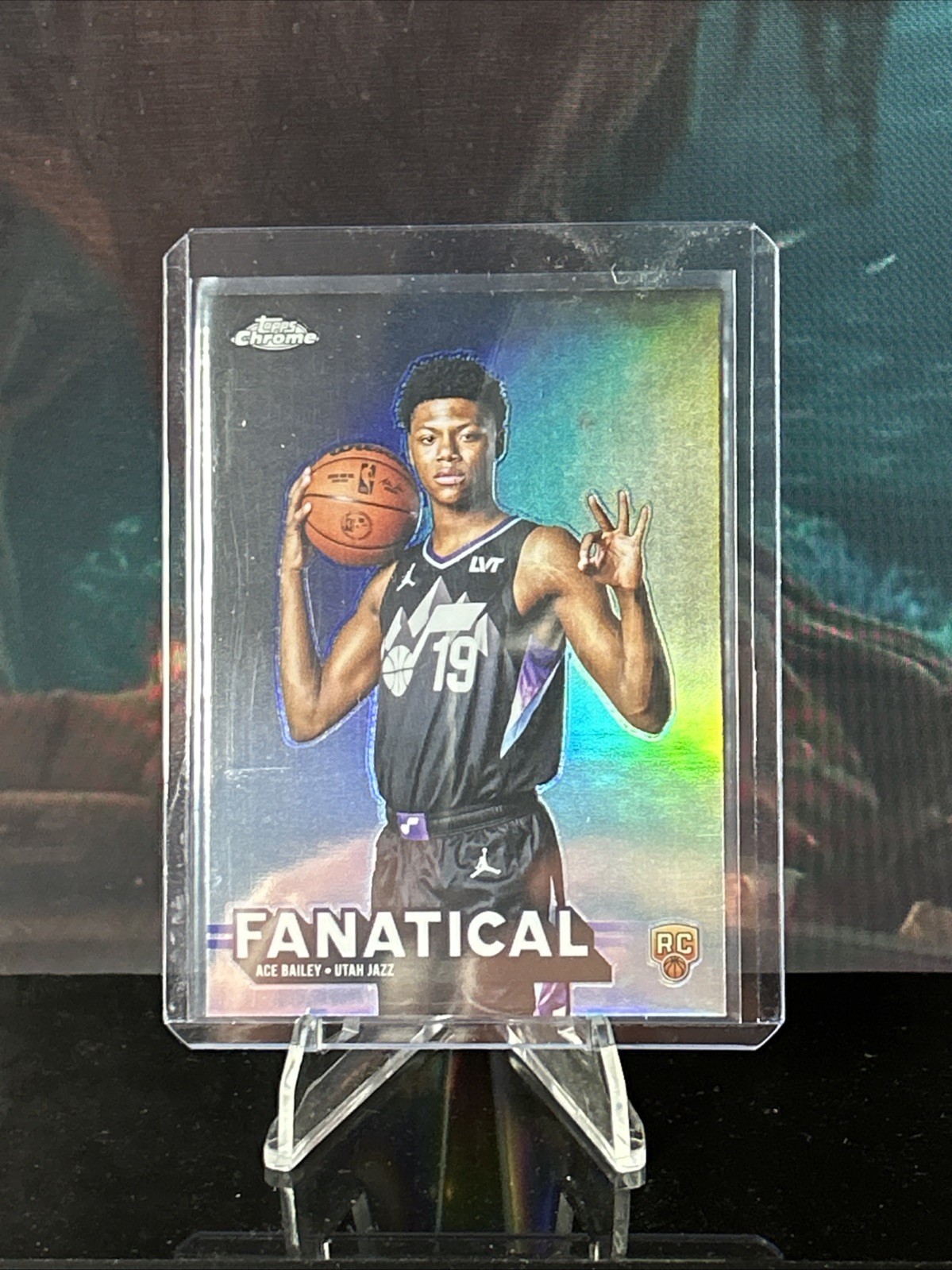 2025-26 Topps Chrome - Fanatical Ace Bailey #FAN-25 (RC) Case Hit - Jazz- Rookie