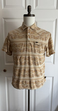 Howler Brothers Men's Polo Shirt M Short Sleeve Casual Aztec Print Western