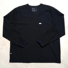 Figs Technical Men's Long Sleeve Shirt Size 2XL Two Pocket Medical Scrubs Top