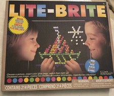 New 214 Pieces Magic Screen Lite Brite Kids Toy Fun Light Bright Game Set