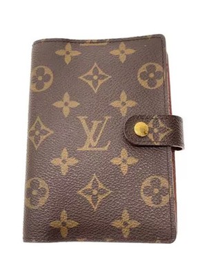 LOUIS VUITTON Agenda PM Monogram Brown Leather