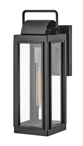 Hinkley Sag Harbor 16 1/4" High Rectangular Black Outdoor Wall Light - Picture 3 of 3