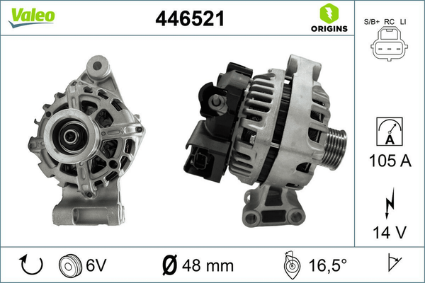 Lichtmaschine Generator FüR Ford Mazda C-MAX Fiesta IV V Focus I Stufenheck-image