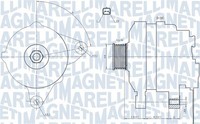 Magneti Marelli Lichtmaschine Generator Lima 063731665010 14V FüR Peugeot 307 3A