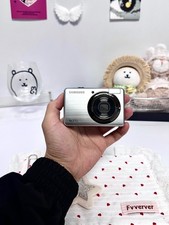 Used Samsung PL50 Digital Camera Silver 10MP 3x Zoom Portrait Kit Battery Card
