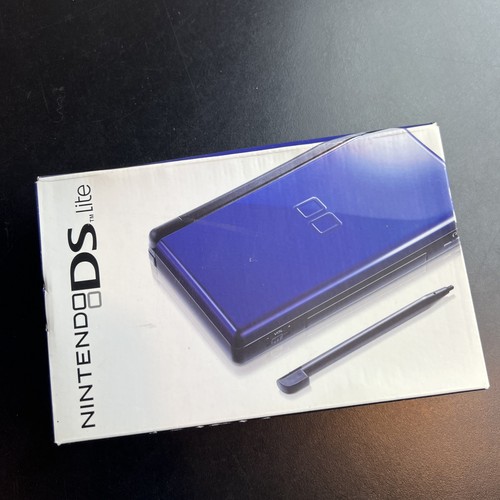 Nintendo DS Lite Sistema Portatile - Cobalto/Nero Nuovo Sigillato Scatola ammaccata