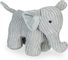 T&uuml;rstopper Elefant, Stoff, f&uuml;r Boden, mit Sand gef&uuml;llt, innen, T&uuml;rpuffer Tier, H