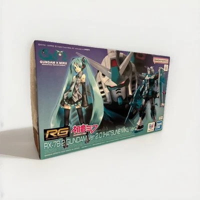 RG 1/144 RX-78-2 Gundam Ver.2.0 Hatsune Miku Ver Plastic Model Kit Japan - Image 1 of 4