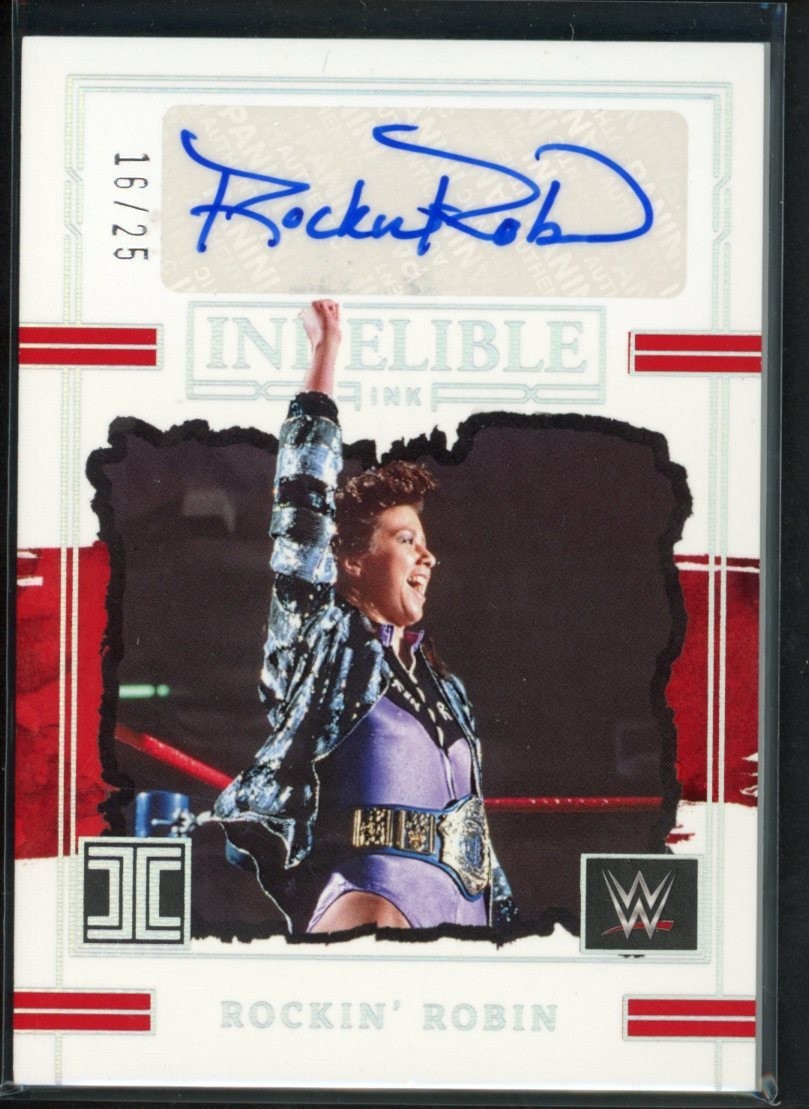 2023 Panini Impeccabe WWE Rockin Robin Indelible Ink Auto /25 view 1