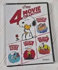 Peanuts 4 Movie Collection DVD New Sealed Snoopy Come Home Charlie Brown Pack