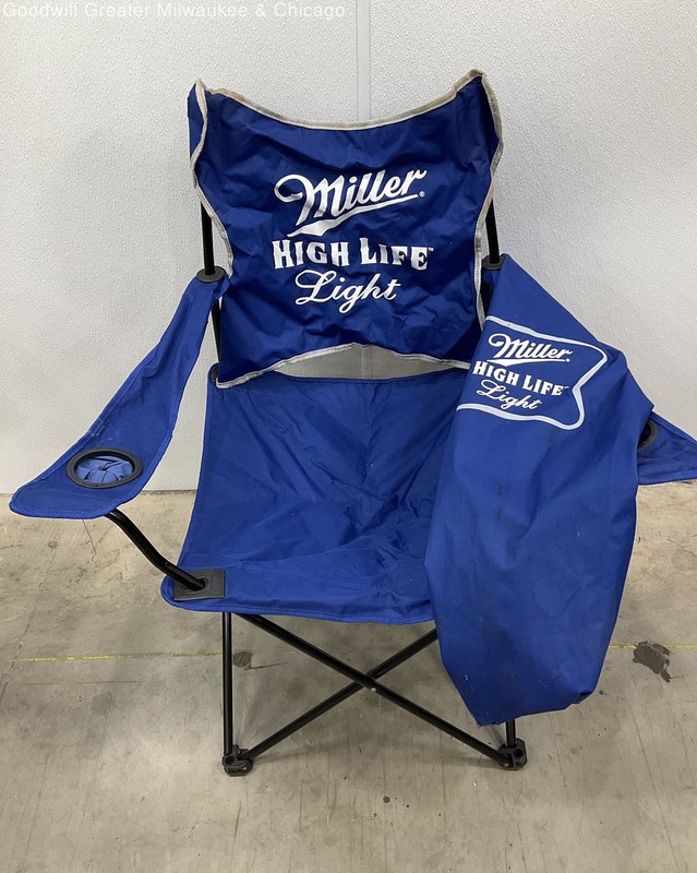 Miller High Life Light Blue Folding Chair