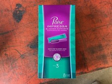 New Sealed Poise Impressa Bladder Supports Size 3 8 Count UPC 036000496215