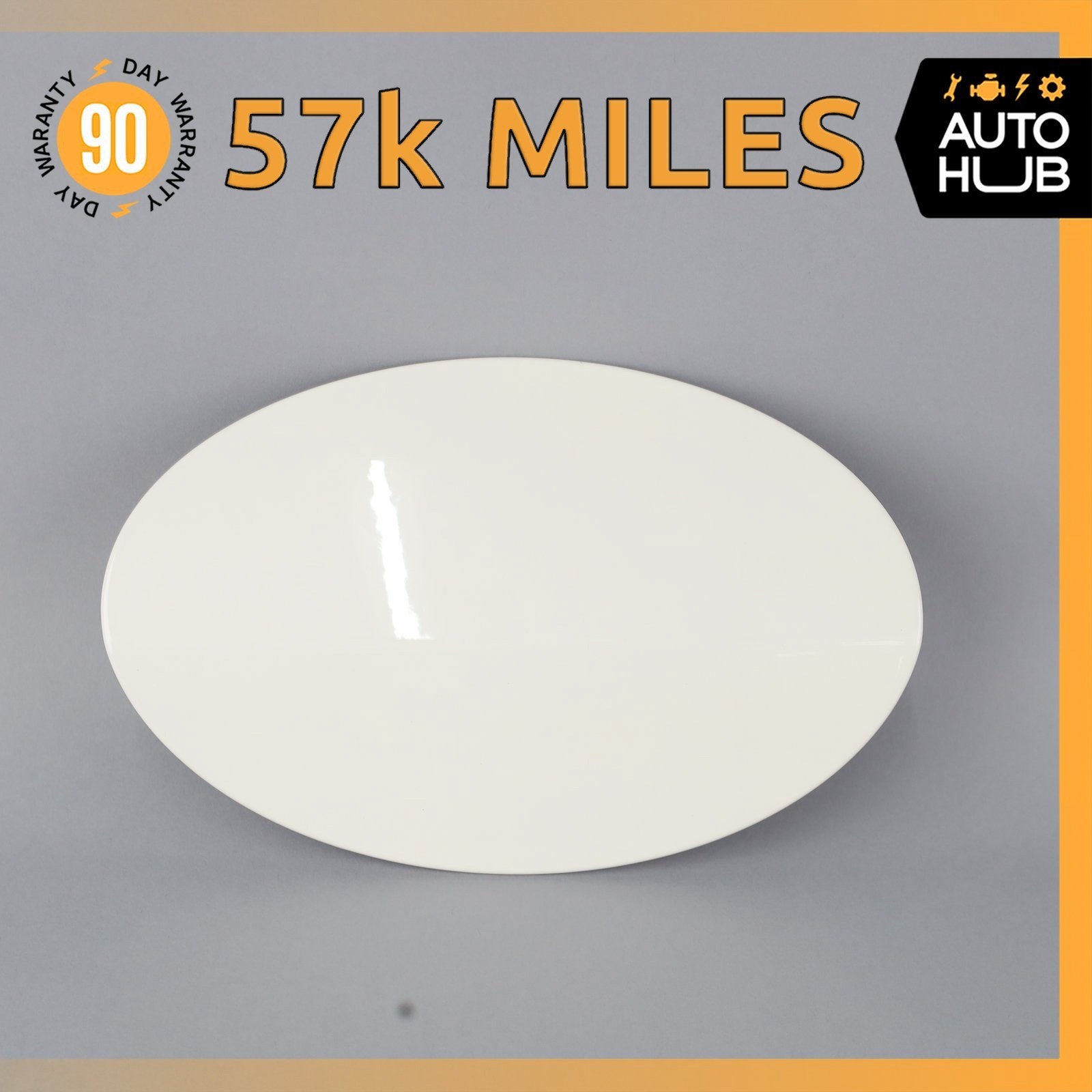 14-22 Maserati Quattroporte M156 Fuel Gas Tank Lid Door Cover White OEM 57k