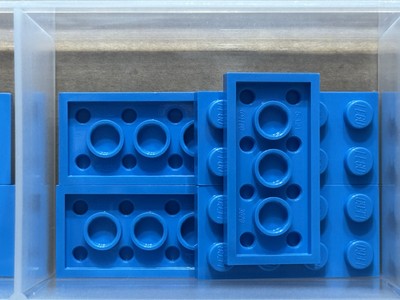 LEGO Parts - Dark Azure Plate 2 x 4 - No 3020 - QTY 5