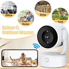 QHD WiFi Indoor Outdoor Smart Security Camera Pet Baby Monitor Motion Activated