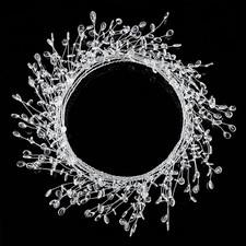 Ice Wire Clear Garland Steel Wire Acrylic Crystal Garland Faux Crystal Bead for
