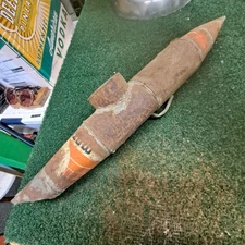 Vintage Phillips 66 Oil Can Folk Art Toy Submarine 21" Length - SEE ALL PICS