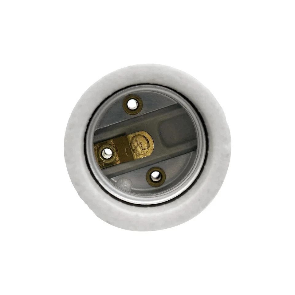 Porcelain Ceramic Rotary Socket Knob for Edison E26 Light 250W 660W Screw Switch - Image 4 of 4