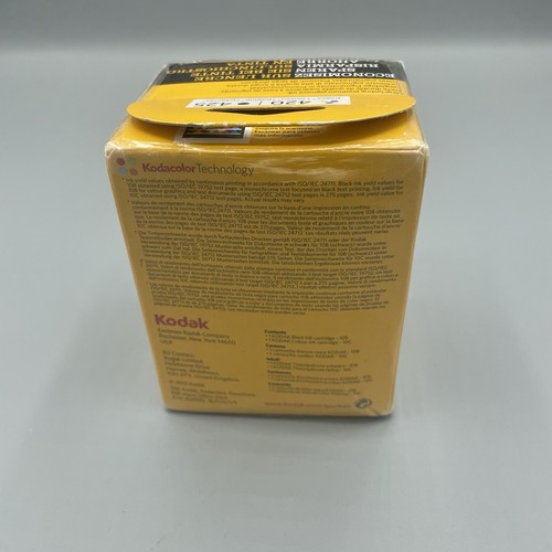 KODAK 10C 10B INK CARTRIDGES COLOUR BLACK COMBO PACK *BRAND NEW & SEALED* - Picture 3 of 4