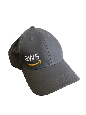 Amazon Web Services AWS Hat Cap Hook And Strap Gray EUC GRAY