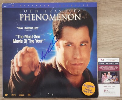 John Travolta Signed Phenomenon Laserdisc Grease Pulp Fiction Broken Arrow JSA