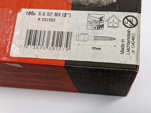 78 pcs. HILTI  237352 X-U 52 MX Collated Premium Fastener (NEW open box). - Picture 2 of 7