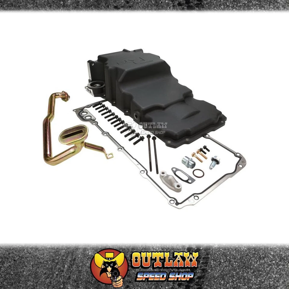 RTS OIL PAN CAST ALUM BLK 427 STROKER FITS EARLY HOLDEN/CHEV W/LS - RTS-3023BK