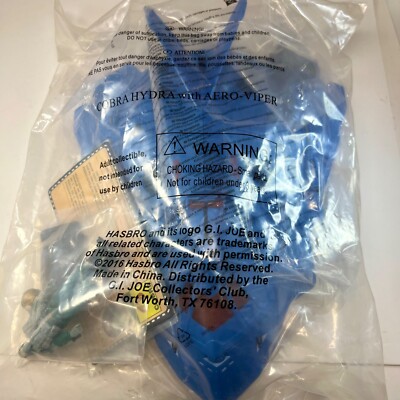 GI Joe 2016 JoeCon Convention COBRA HYDRA w/ v3 AERO-VIPER MISB Sealed BAG NEW!