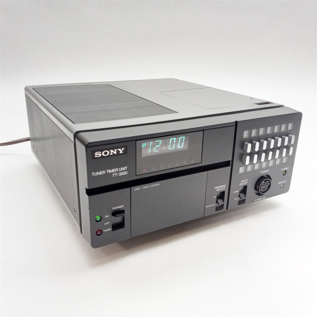 Sony TT-3000 Portable Programmable Digital Cassette Tuner Timer